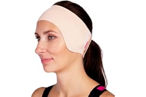 LIPOELASTIC® PU 03 - Fascia compressiva post-operatoria, raccomandata per l’uso dopo la chirurgia plastica dell'orecchio (otoplastica) (Nero, L)