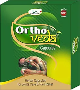 La Nutraceuticals Ortho Veda - 10 Herbal Capsules for Joints Care and Pain Relief (Pack Of 5)