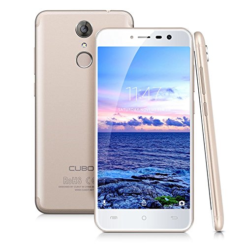 Cubot Note Plus (2017) Smartphone ohne vertrag ( 13,22 cm (5.2 zoll) , 32GB Speicher, 3GB RAM, Anroid 7.0, 16MP + 16MP Dualkamera, Dual Sim Smartphone) 4G LTE Smartphones