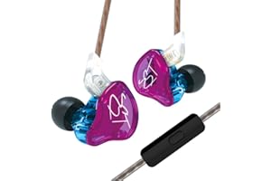 keephifi in Ear Monitor KZ ZST Écouteurs filaires 1BA+4DD HiFi IEM avec Suppression du Bruit, Basses Riches, écouteurs stéréo Confortables avec câble Amovible pour audiophiles