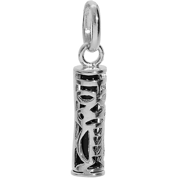 Pendentif Parchemin "Je T'aime" En Argent 925‰ Rhodié - Livré Avec écrin Et Certificat D'authenticité - Hauteur 1,7cm, Largeur 1,4cm