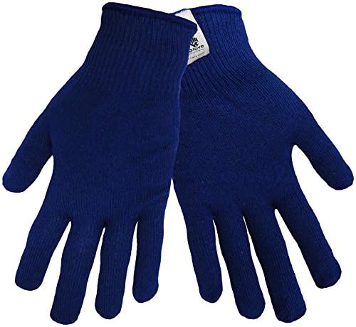 Global Glove S13T Polyester Thermal Pro Underglove Glove with Knit Wrist Cuff, Work, Large, Navy Blue (Case of 360)
