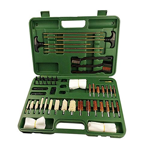 Preisvergleich Produktbild AOLVO Pistolenreinigungsset, Universal Pistolenreinigungsset Pistolenreinigungszubehör für die Jagd Rilfe Handfeuerwaffe Reinigungsset für alle Pistolen mit Etui