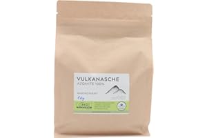 ALMICANNA: Vulkanasche AZOMITE 100% 1kg - Natürlicher Bodenaktivator, reich an Mineralien und Spurenelementen