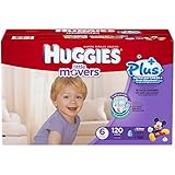 Huggies Little Movers Plus Size 6, 120 Pack