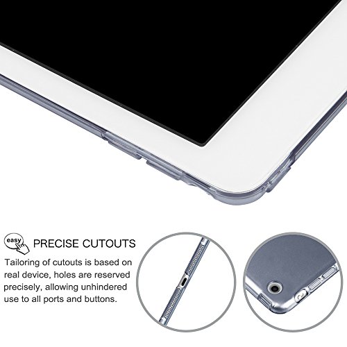 Fintie iPad Air Hülle Case – Ultra Slim Superleicht Schutzhülle mit Lichtdurchlässig Rückseite Abdeckung Smart Cover Tasche mit Auto Schlaf / Wach und Standfunktion für Apple iPad Air, Marineblau - 5