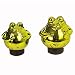Produktbild Schwimm-Frosch mittel Maße 12cm x 13cm in grün/glänzend aus Glas