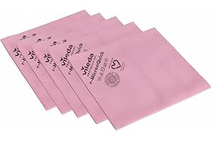 Vileda Professional Bayeta r-MicronQuick Microfibra Roja 5 Unidades