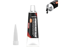REINREUDE 50ml Windscreen Sealant,Weatherstrip Glue,Car Sealing Strip Adhesive,Black Silicone Sealant,Car Rubber Seal Restorer,C/ar Door Seal Glue,Strongest Instant Rubber Adhesive,Headlight Sea/lant