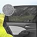 Produktbild QIND 2 Pcs Auto Fenster Fliegennetz Universal Auto Sonnenschutz Netz Visier für Auto Fenster, UV-Schutz, Insektenschutz Atmungsaktives Mesh Sonnenschirme für Baby- und Erwachsene