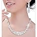 Produktbild Mingfa Kristall-Schmuckset: Ohrringe und Halsette für Sie, Hochzeitsgeschenk, für die Braut
