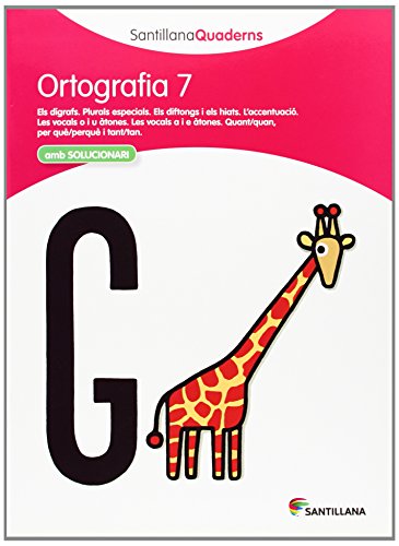 ORTOGRAFÍA 7 SANTILLANAQUADERNS