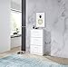 Germania Shoe Cabinet 3602,with 3 flaps, in White, 58 x 105 x 17 cm (WxHxD)