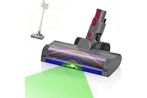 ‎SHEPANYI LED-Bürste-Ersatzteil Zubehör Kompatibel Mit Dyson V7,V8,V10,V11,V15,Staubsauger Bürste für Verhedderungsfrei und Antistatisch,Bodendüse für Hartböden und Teppiche.