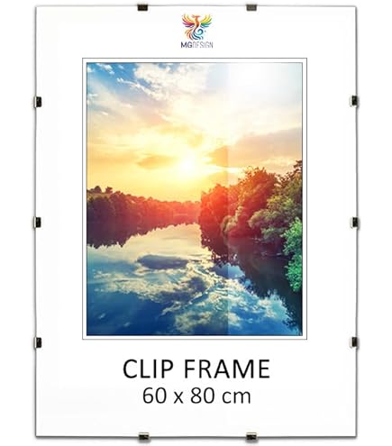 Cornice A Giorno Italiana In MDF E Vetro CRILEX - Per Diplomi, Foto E Poster, Formato 70x100 Cm - Foto 12