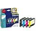 Produktbild 1x Pelikan Promopack P12 für Brother DCP 130 C, 330 C, 350 C, 353 C, - BLACK, CYAN, MAGENTA, YELLOW - + 100 Blatt Ti-Sa Fotocards 10x15 cm 210g glossy