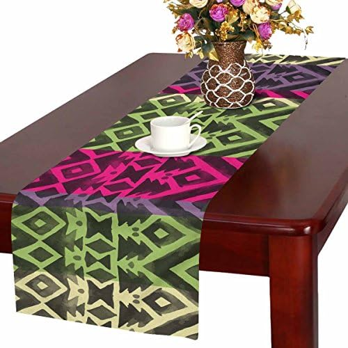 Zenzzle Table Runner 16in*72in print with Aztec tribal mexican pattern