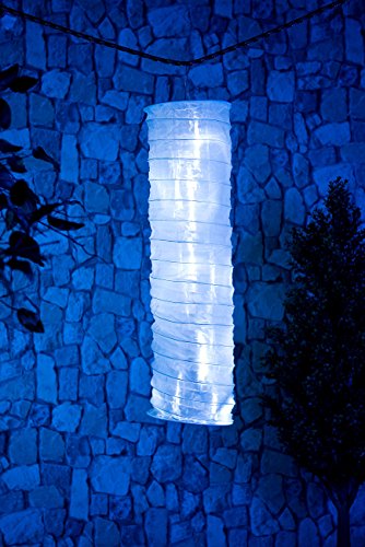Lunartec Solar-Lampionschlauch mit 16 LEDs, Dämmerungs-Sensor, IP44, kaltweiß - 3