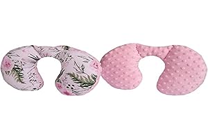 Medi Partners Neck Cushion for Baby 100% Cotton/Plush Baby Neck Cushion for Stroller Car Ride Travel Sleep Neck Pillow Snooze Roll