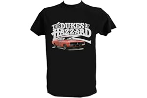 UZ Design T Shirt Hazzard Uomo Bambino Dukes of Hazzard Maglietta Serie TV Anni 80