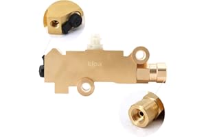KIPA Universal PV2 proportioning valve for GM GMC drum brake Disc brake Fits for Chevy Ford street rod classic truck muscle car Part # 25509419, 3/8-24 9/16-18 port Durable
