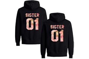 Daisy for U Mejor Amigo suéter, Mejor Amigo para Dos niñas Sudadera con Capucha BFF suéter Hermana Sudadera con Capucha Damas suéter Regalo de cumpleaños 1 Pieza