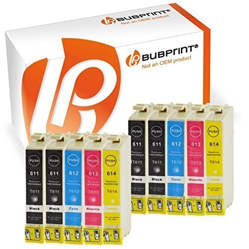10 Druckerpatronen kompatibel für Epson T0611 T0612 T0613 T0614 für DX4200 / DX4250 / DX4800 / DX4850 / DX4850 Plus