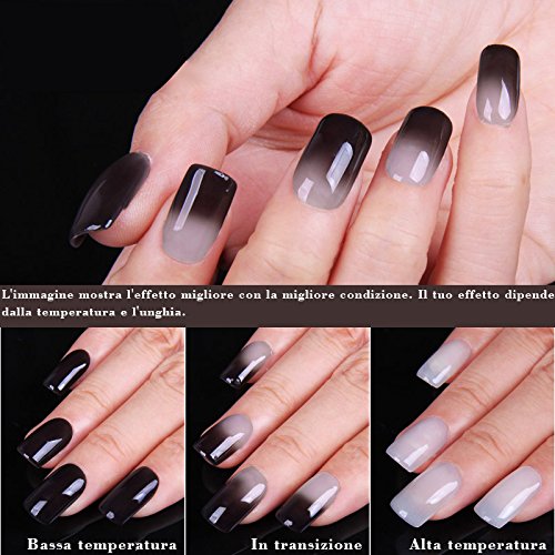 Frenshion Shellac UV LED Gel auflosbarer Nagellack Farbwechsel Thermo Gel 7.3ml 5772 - 2