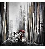 Das handgemalte Leinwandbild können Sie sofort aufhängen. Es ist auf einem Massivholz-Keilrahmen aus FSC-zertifiziertem Tannenholz gespannt. Die Kanten des Gemäldes (3,5) sind passend bemalt - ein teurer Bilderrahmen wird nicht extra benötigt.