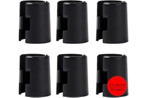 GTLAOGS Klipsy do półek drucianych, 52 szt., druciane klipsy do półek 2,5 cm, wymienne tuleje do regałów drucianych, pasują do Thunder Group, Alera, Honey Can Do, Eagle, Metro i innych