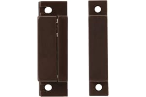 Zyyini Magnetic Alarm, Brown Small Design Door Window Magnetic Contact Alarm Burglar Security Safety System for Shops Stores Garages Supermarket,ect