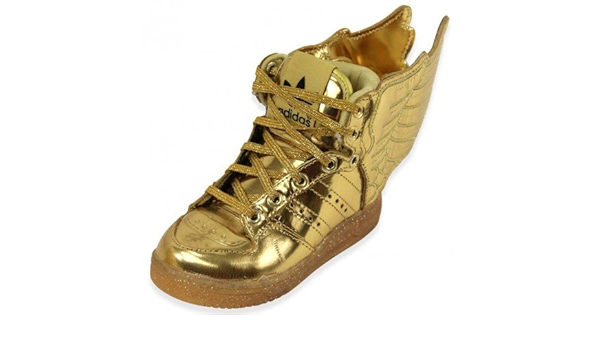 gold adidas baby shoes