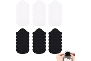 Chanumetal 36 Stück Fersenschutz für Schuhe, 9 Paar Schwarz und 9 Paar Weiß Fersenpolster Schuhe für Fersen Reparatur, Heel Pads Fersenfreund Fersenpflaster hackenpolster