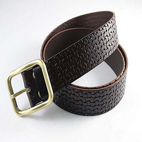 Preisvergleich Produktbild ChengHui Hochwertige Herren Gürtel gewebt Gürtel Leder Gürtel Freizeit Gürtel