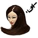 Neverland 23 inch Long 100% Hair Practice Mannequin Manikin Training Head with Clamp Medium Brown UK Stock