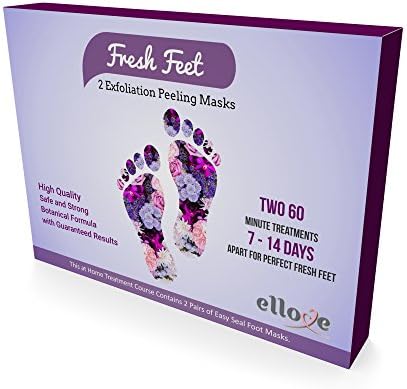 2 Pairs - Foot Mask Peel Socks - Hard Dead Callus Skin + Cracked Heel Removal - Exfoliating Pedicure
