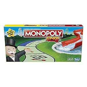 MONOPOLY Junior Board Game for Kids Ages 5 and Up, Great Introduction to The Game