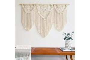 通用 Grande tapisserie murale en macramé bohème à suspendre (motif A)