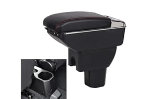 SZSS-CAR Armlehnen-Aufbewahrungsbox Mit USB-Anschlüssen Kompatibel mit Suzuki Ignis 2017 2018 2019 2020 2021 2022 2023 Armlehnen mit Getränkehalter