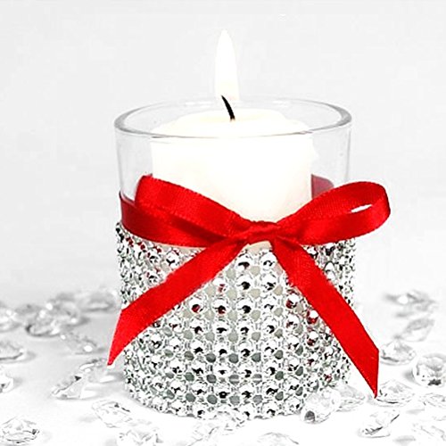 LEORX Strassborte Strassband Diamant Strass Kristall band Wrap Roll Party und Hochzeitsdekoration - 5
