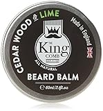 BEARD BALM by The King Comb, Premium Beard Conditioner, 100% Natural Product, Made in England, XL 60ml