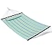 Produktbild SONGMICS Stabhängematte gepolstert Outdoor Hängematte mit Kissen Liegefläche 200 x 140 cm TÜV Rheinland geprüft Max. statische Belastung 225 kg GDC34Q