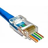 Parcbeny 18439 EZ YENİ NESİL RJ45 CAT5/CAT6 8P/8C A&Ccedil;IK U&Ccedil;LU DELİKLİ KABLO UCU SOKET (25)