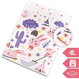 Manta de juegos siempre limpia: Los bebés suelen manchar mucho, así que hemos hecho esta manta desenfundable. El tejido de la funda es algodón 100% suave, transpirable y resistente. Lleva una cremallera oculta para poder quitar la funda y lavar en lavadora en frío.