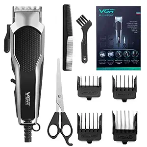 VGR Hair Clippers for Men?Professional Hair Trimmer Set with Adjustable Blade?Electric Hair Clippers with 6 Guide Combs for Men/Kids/Baby/Barber Grooming Cutter Kit