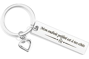 QONCV Porte Clef Original Cadeau Couple,Idée Cadeaux Couple Noel Couple Amoureux Cadeau Saint Valentin Couple Personnalisé Idee Cadeau Mariage Couple Idée Cadeau Anniversaire pour Couples Romantiques