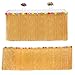 Produktbild MMTX Hawaiian Luau Tisch Rock, 9ft Hibiscus Grass Hawaii Sommer Garten BBQ Tropischen Strand Tropischen Garten Luau Party Tiki Party Dekoration (gelb)
