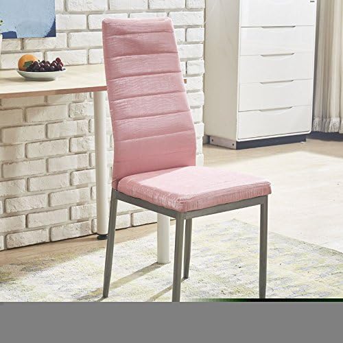 XIAOLIN - Chairs Stylish Modern Minimalist Restaurant Desks And Chairs Home Chairs Adult Tables And Stools Hotel Nordic Dining Chair ( Color : Pink )