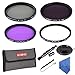 Produktbild 77MM Filter Set, Beschoi 4 Pcs Kit ((UV+CPL+FLD+ND4)+Blütenblatt Gegenlichtblende+Mittlere Pinch Objektivdeckel mit Reinigungsset Filtertasche Objektivdeckel für Canon Nikon Sony Kamera