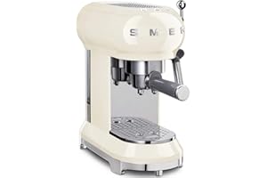 Smeg Machine à café ECF01RDUK Espressco crème
